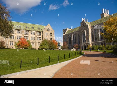 Boston college campus chestnut hill hi-res stock photography and images ...