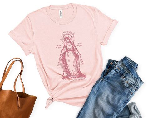 Virgin Mary T Shirt Catholic T Shirt Catholic Apparel Catholic Tee