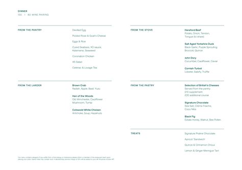 Menus 2024 - Woven by Adam Smith in Ascot | TheFork