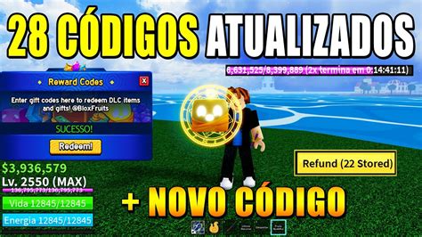 Novos Códigos para Blox Fruits Abril 2024 2XP double XP resets