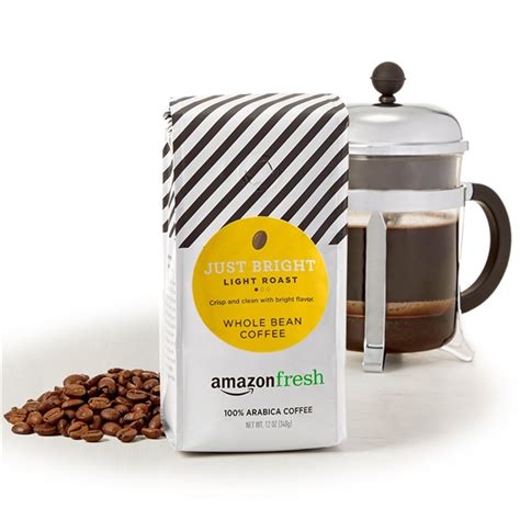 Lot Detail Amazonfresh Just Bright Whole Bean Coffee Light Roast