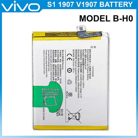 Vivo S1 1907 V1907 1907 19 V1913A Battery Original Model B H0 4500mAh