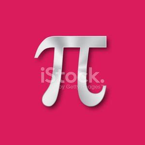 Pi Mathematical Symbol In Metal Style Stock Vector Royalty Free