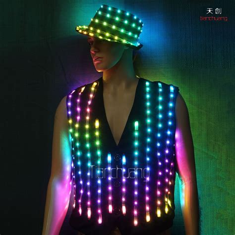 Tc 0145 Led Performer Costume Led Costume Led Light Costume Led Dance