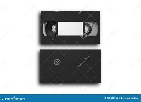 Mockup De Fita Cassete Vhs Isolado Em Fundo Branco Ilustra O Stock