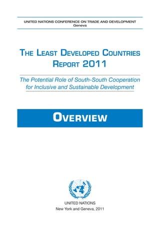 UNCTAD The Least Developed Countries Report 2011 Overview PPT