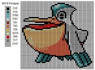 Pelipper By Cdbvulpix On Deviantart Pokemon Cross Stitch Patterns