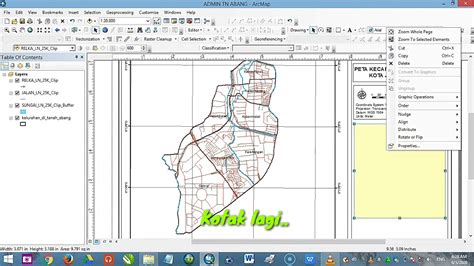 Tutorial Membuat Layout Peta Menggunakan Aplikasi Arcgis Kurang