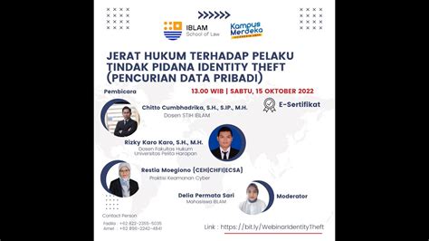 Webinar Jerat Hukum Terhadap Pelaku Tindak Pidana Pencurian Data