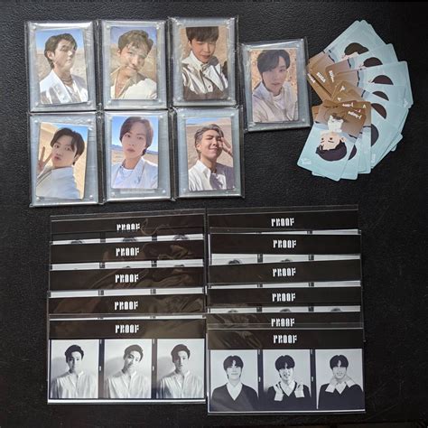 BTS PROOF WEVERSE POB PHOTOCARDS TRIPTYCH PHOTO Jungkook RM Jimin V