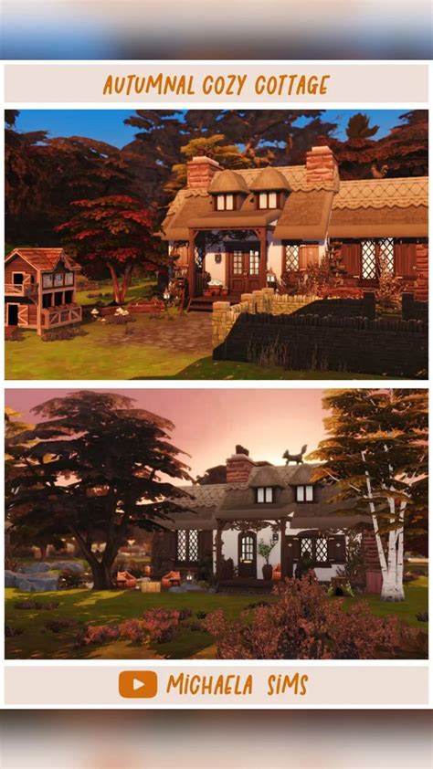 Autumnal Cozy Cottage 🍁| The Sims 4 | Speed Build | No CC | ID: michaelasimsyt