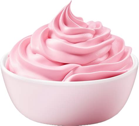 Pink Whipped Cream Png With AI Generated 33889002 PNG