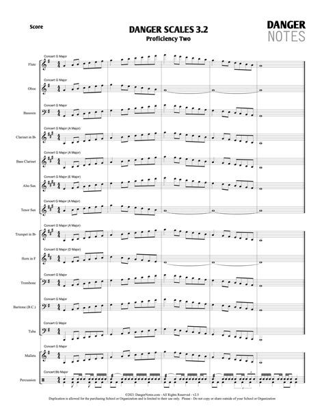 Bass Clarinet Scales 12 Major Scales