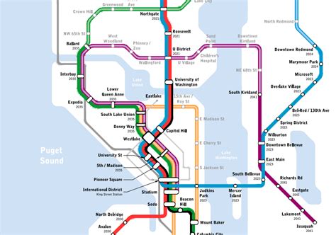 Seattle Subway Map Transit System