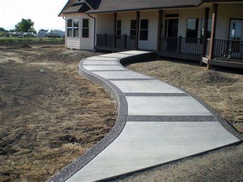 Sleek and Functional Concrete Walkway Design Ideas