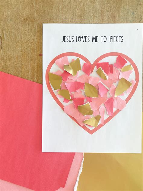 Jesus Loves Me Craft Printable - Etsy