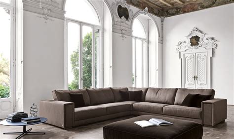 Modern and Minimalist Living Room with Brown Sofas - Interior Design Ideas