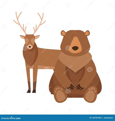 Cartoon Wild Bear Design Stock Vector Illustration Of Mammal