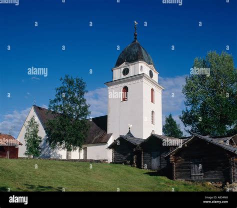 Rattvik Church and Horse Stables Rattvik Sweden Stock Photo - Alamy