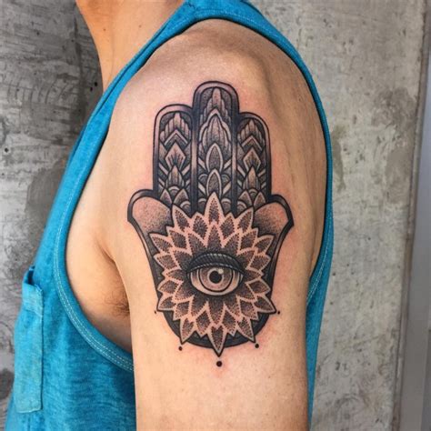 Evil Eye Hand Tattoo For Men