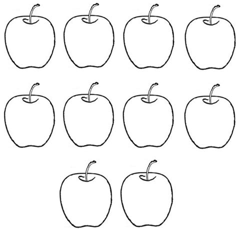 Apple Printing Pages Creative Children