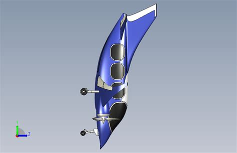 概念小型螺旋桨飞机 Step 模型图纸下载 懒石网