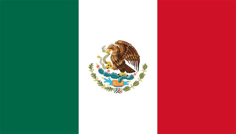 Mexico Flag Color Codes - 5 Colors HEX, RGB & CMYK Palette