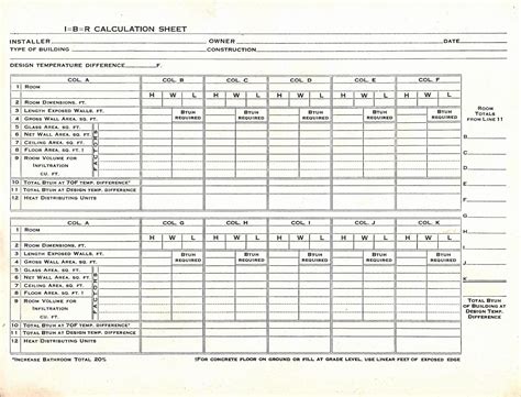 Manual D Spreadsheet in Spreadsheet Example Of Manual J Calculation ...