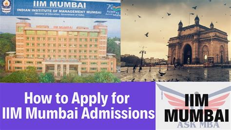 IIM Mumbai Important Update IIM Mumbai Admission Procedure And