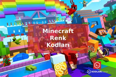 Minecraft Renk Kodları Kodları