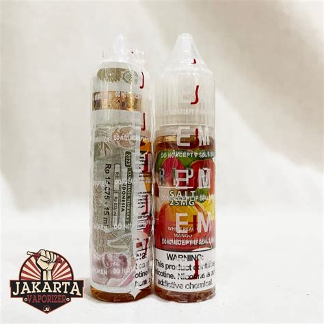 Jual Ml Salt Ejm Ripe Mango Peach Saltnic Ml Mg By Ejm Shopee