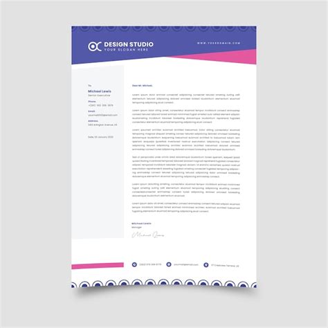 Premium Vector Letterhead Template Vector Design