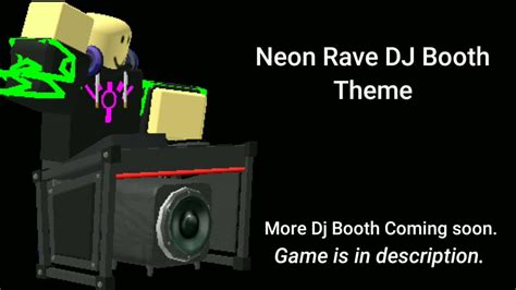 Tds Neon Rave Dj Booth Theme Roblox Youtube