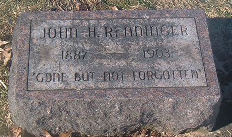 John H Renninger 1887 1903 Find A Grave Memorial