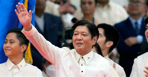 Dictators Son Ferdinand Marcos Jr Is Sworn In As Philippine President