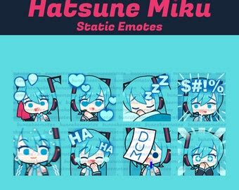 Cute Vocaloid Emotes For Twitch Youtube Discord P2U Emotes Rin Len