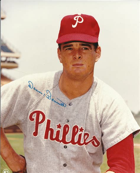 Autographed Dennis Bennett 8x10 Philadelphia Phillies Photo Main Line