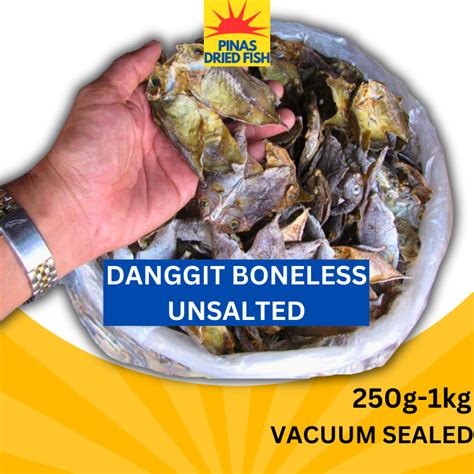 Dried Fish Danggit Boneless Unsalted Grams Dried Seafood Shopee