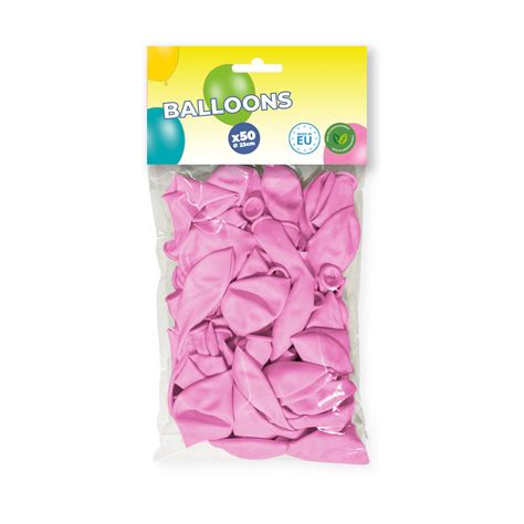 50 Ballons De Baudruche Rose 23 Cm 100 éco Responsable