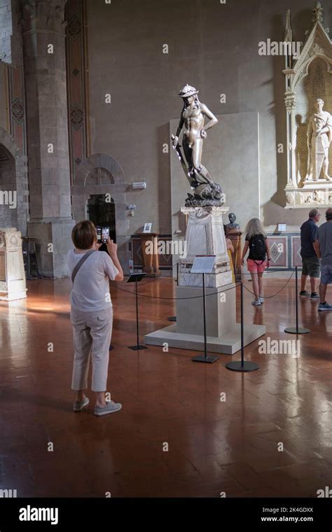 Statue Of David By Donatello In The Bargello Museum Florence Italy