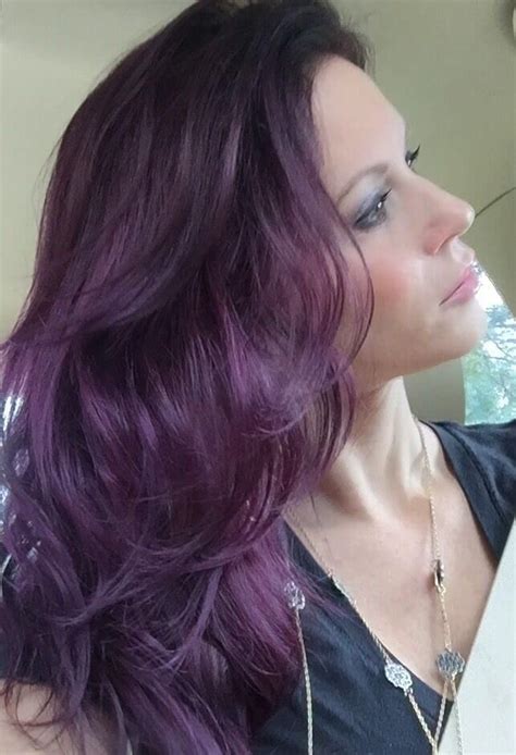 Lila Haarfarbe Hair Color Purple Eggplant Colored Hair Hair