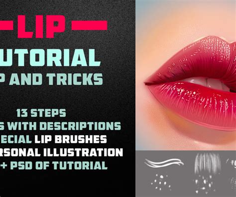 Artstation Lip Tutorial 2 6 Brushes Tip And Tricks Photoshop Tutorials