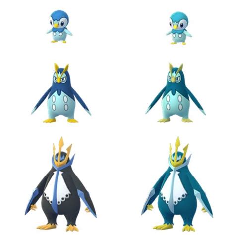 Shiny Piplup, Shiny Prinplup and Shiny Empoleon make their Pokémon GO ...