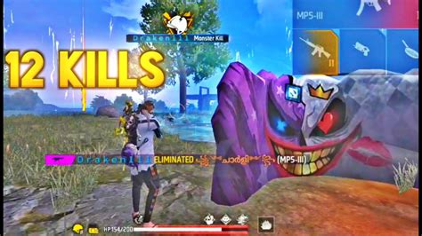 Garena Free Fire BR Ranked 12 Kills Highlight Gameplay BR Ranked 12