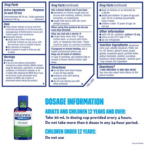 Mucinex Dosage Chart By Weight | Blog Dandk