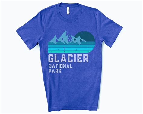 Glacier National Park Shirt Vintage Shirt Retro Shirt Camp Shirt Hiker Shirt Rv Shirt