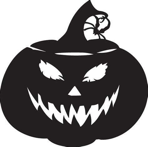 Halloween Pumpkin Silhouette Illustration White Background 46102738 ...