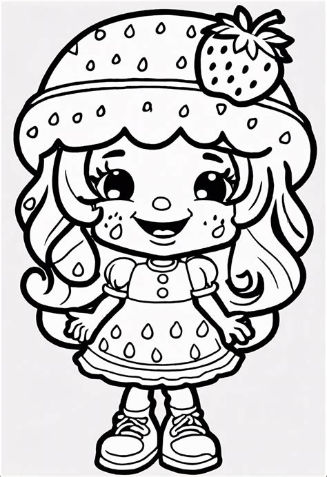 1 Strawberry Shortcake Coloring Pages ColorBliss