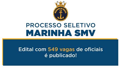 Processo Seletivo Marinha SMV edital 549 vagas é publicado Rico