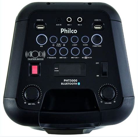 Caixa Ac Stica Philco Bluetooth R Dio Fm E Usb W